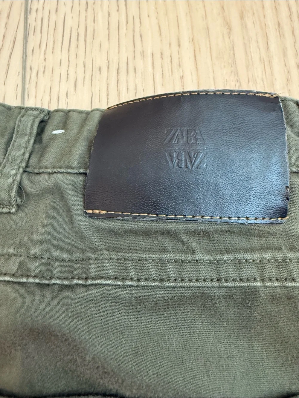 Zara Men's Skinny Jeans in Olive, Size 30